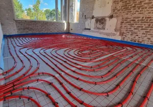 Vloerverwarming installatie