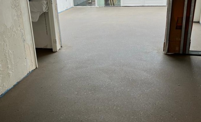 cementdekvloer garage